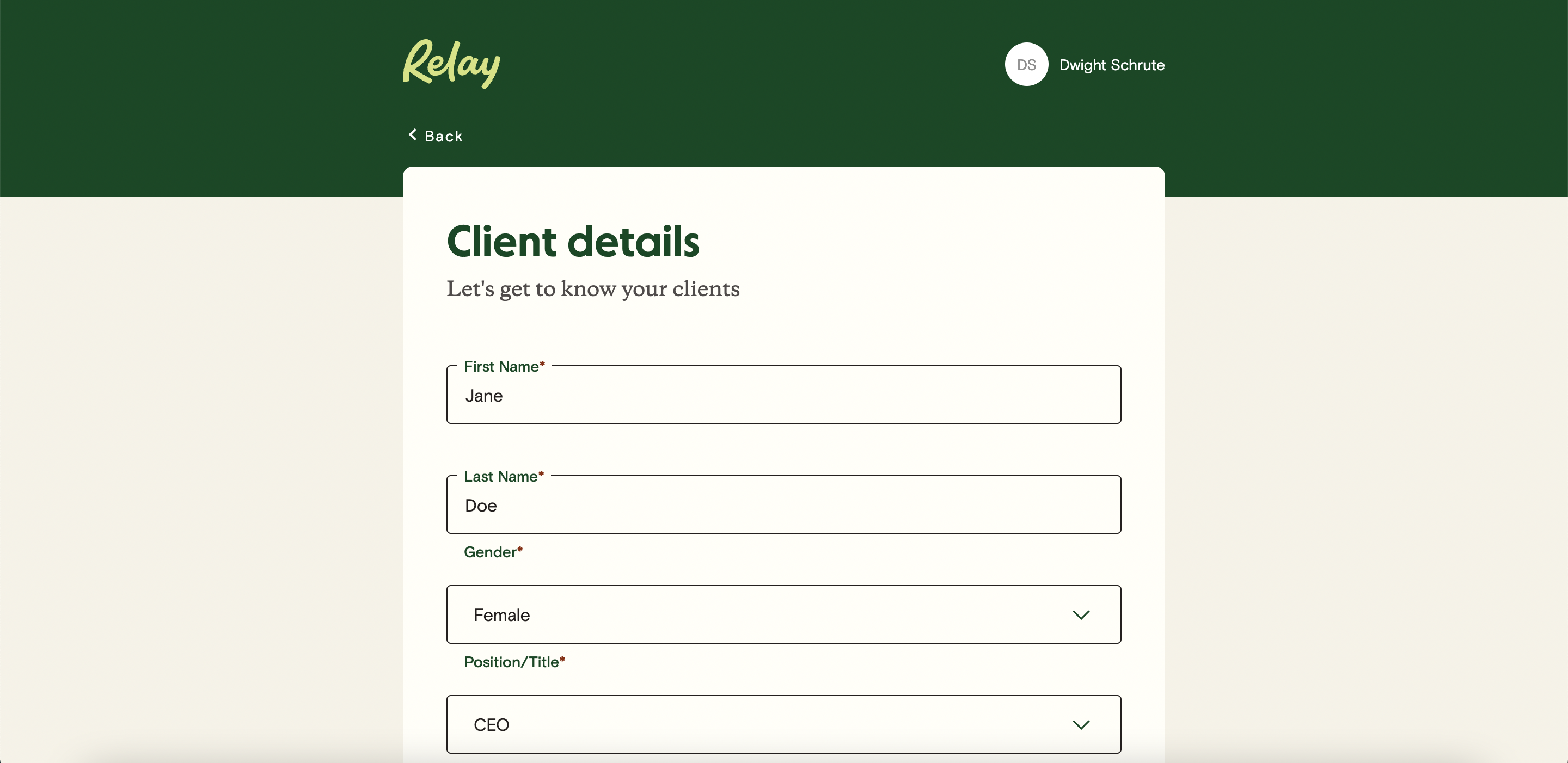 Inviting Clients to Relay Relay Financial