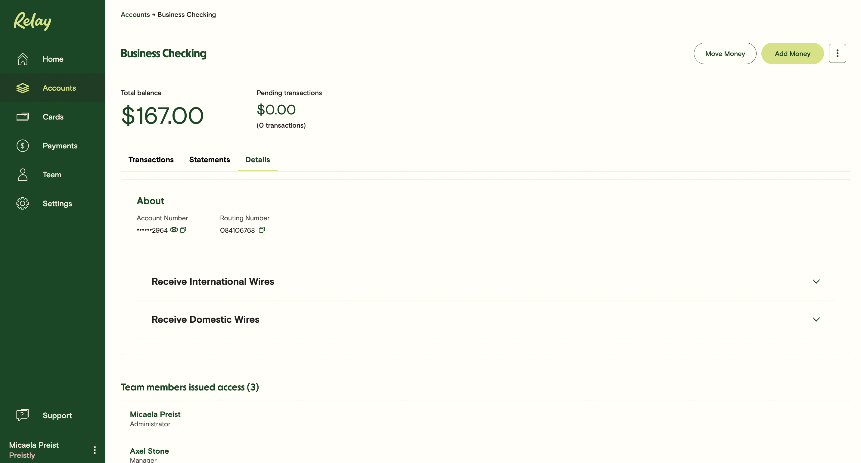 Account And Routing Numbers